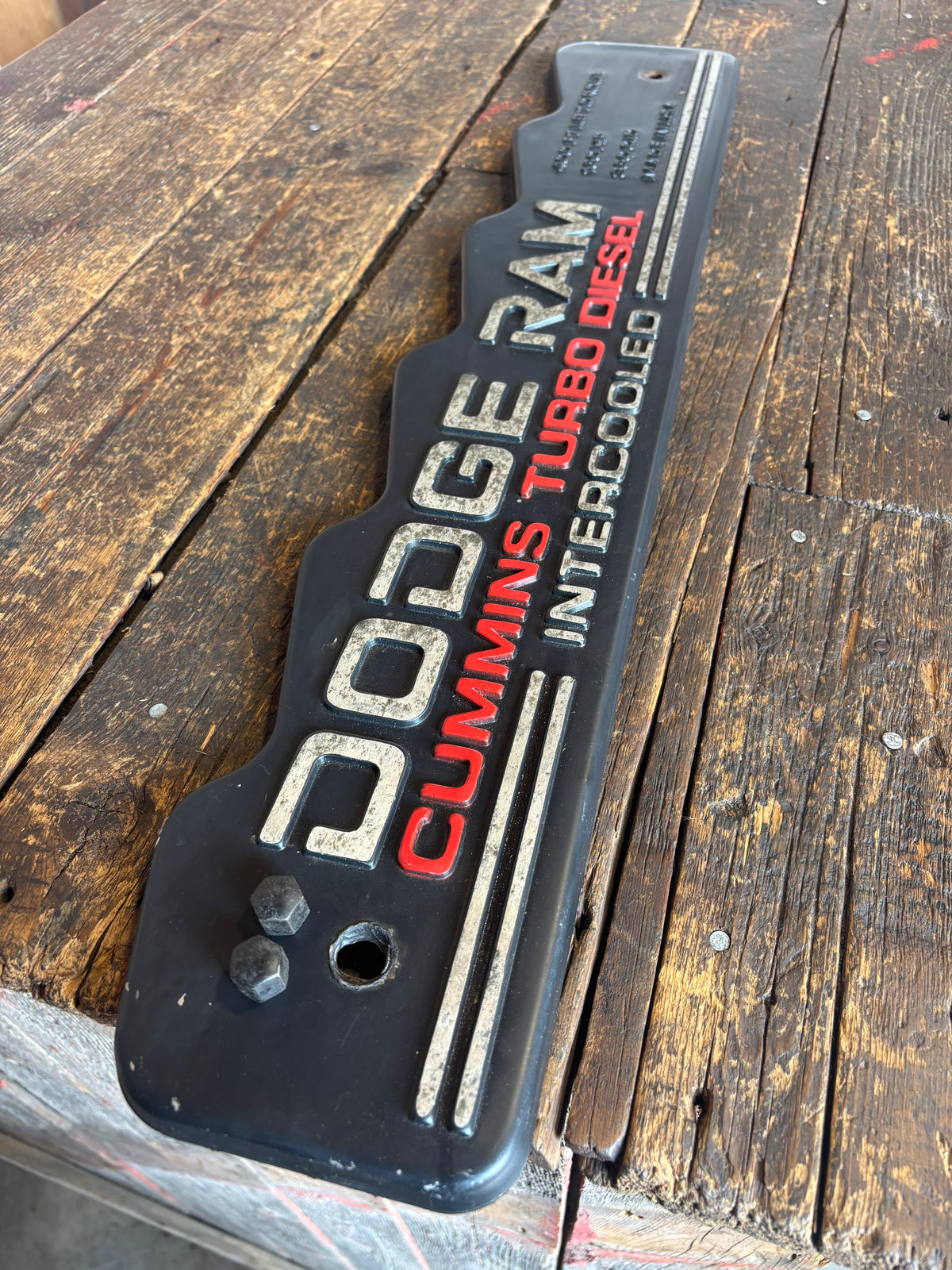 OEM 91-93 1st Gen Cummins 12V Decorative Valve Cover Plate