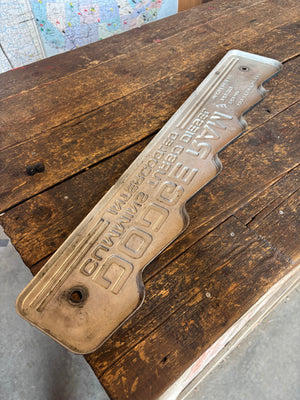 OEM 91-93 1st Gen Cummins 12V Decorative Valve Cover Plate