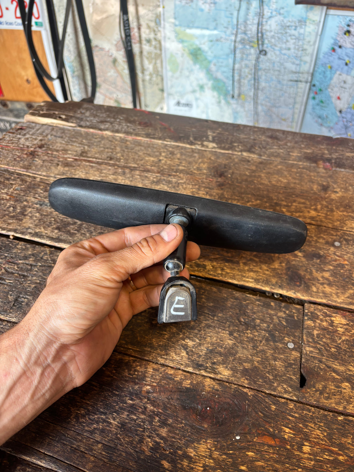 89-'93 Dodge Ram Rear View Mirror OEM Nice Shape