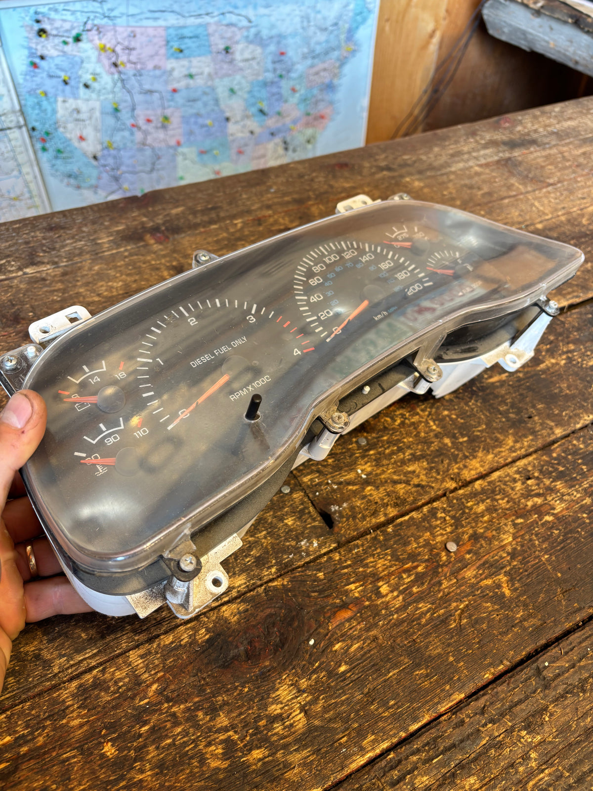 1998 .5 1999 DODGE RAM 2500 3500 24V CUMMINS INSTRUMENT GAUGE CLUSTER 56020616