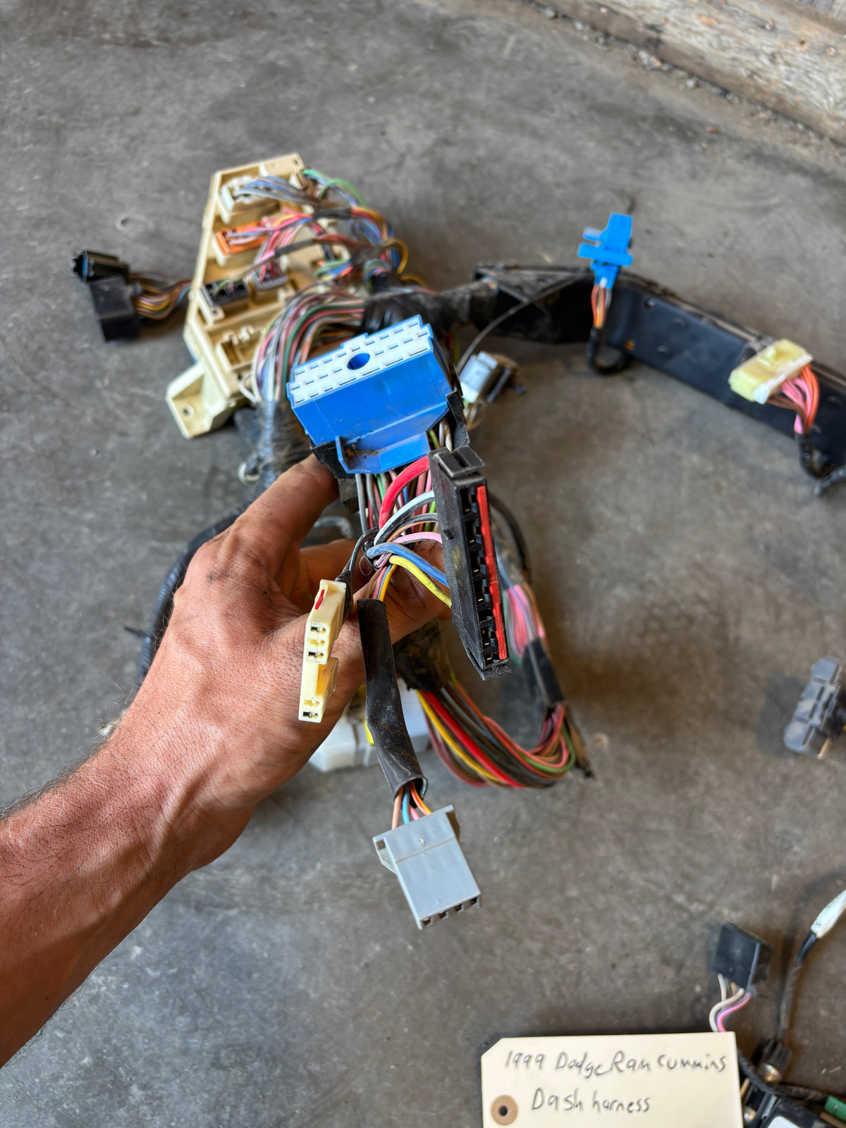 1999 2000 DODGE RAM 2500 3500 CUMMINS DASH WIRING HARNESS 56021872AE