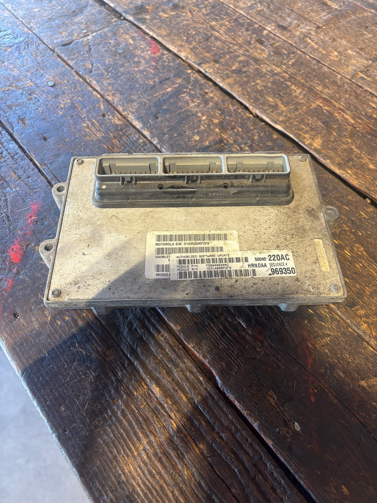 2002 DODGE RAM 2500 3500 24V CUMMINS MANUAL PCM COMPUTER MODULE 56040220Ac