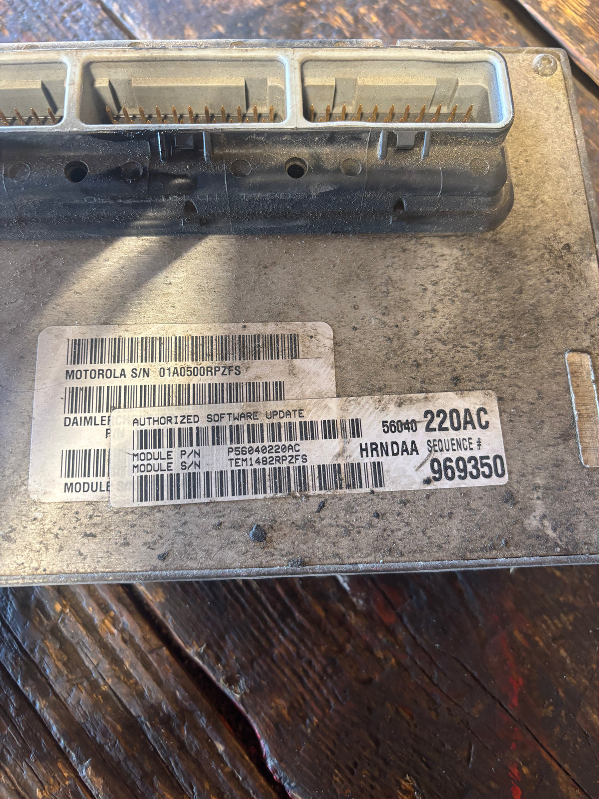 2002 DODGE RAM 2500 3500 24V CUMMINS MANUAL PCM COMPUTER MODULE 56040220Ac