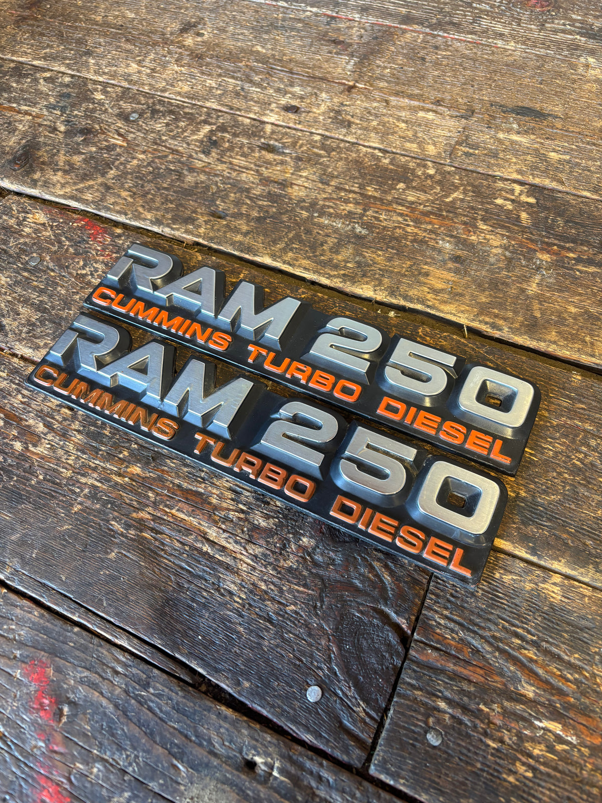 1989 - 1993 DODGE RAM 250 EMBLEMS DECALS FENDER BADGES SET
