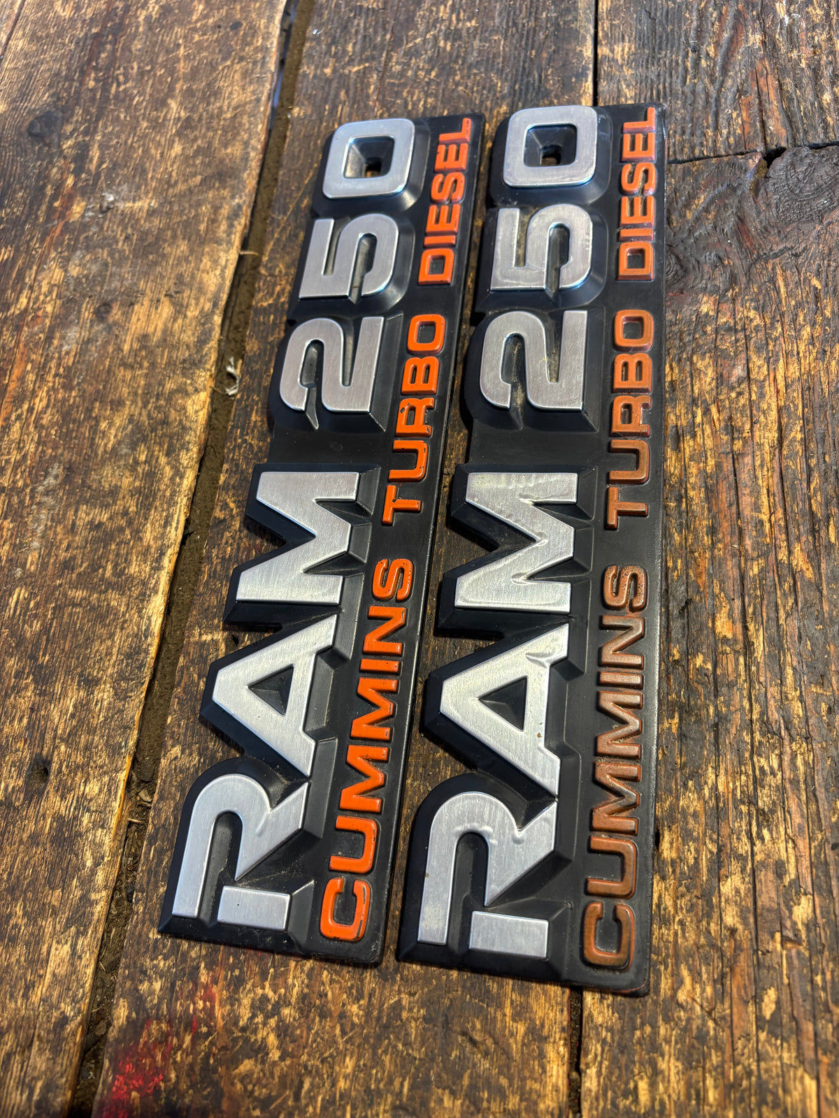 1989 - 1993 DODGE RAM 250 EMBLEMS DECALS FENDER BADGES SET