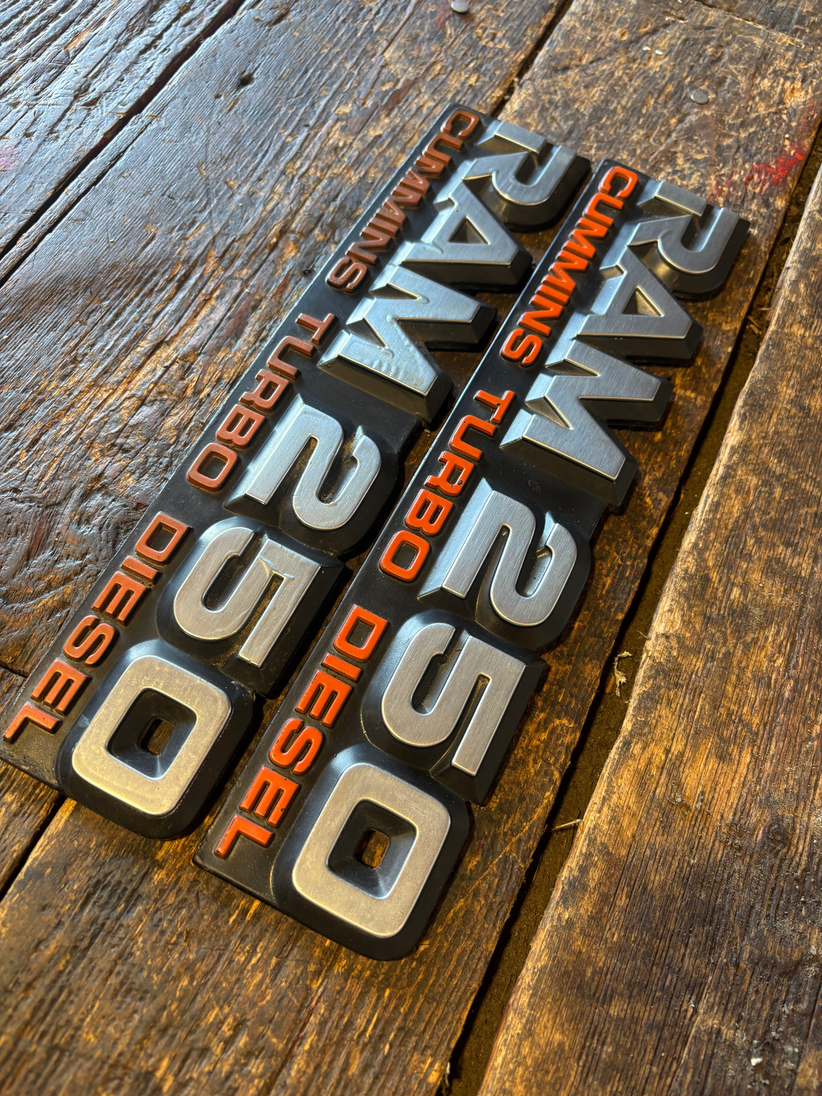 1989 - 1993 DODGE RAM 250 EMBLEMS DECALS FENDER BADGES SET