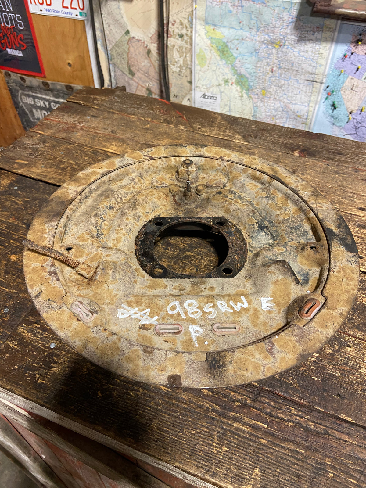 Passenger Side Rear Backing Plate for 94-99 Dodge Ram