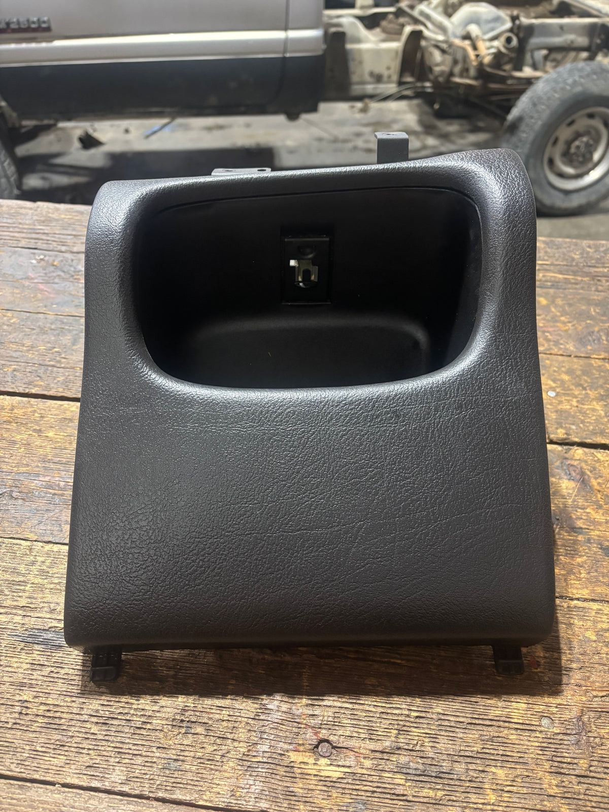 98-'02 Dodge Ram Dark Charcoal Agate Grey Dash Cubby Pocket For Manual Trucks