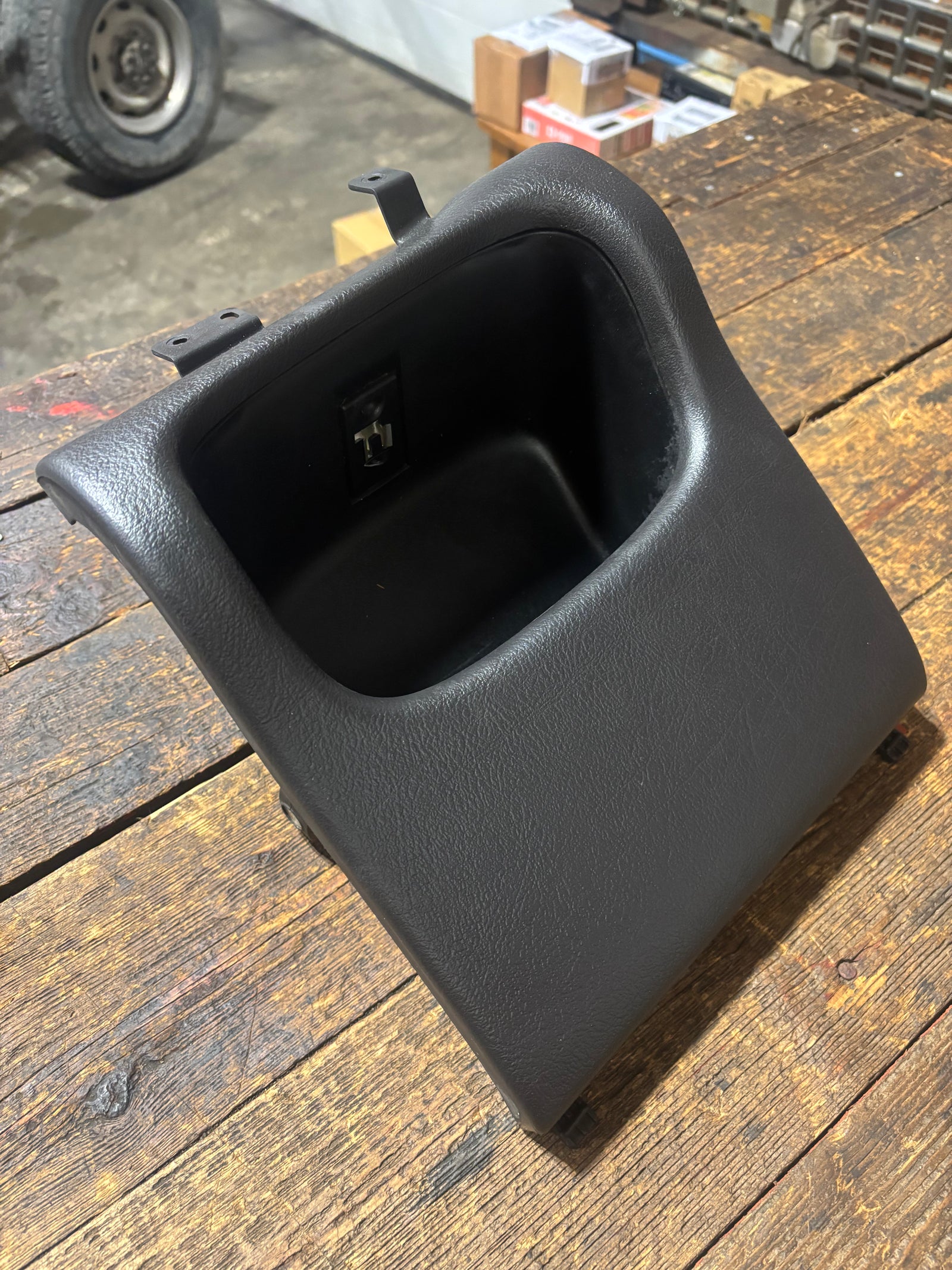 98-'02 Dodge Ram Dark Charcoal Agate Grey Dash Cubby Pocket For Manual Trucks