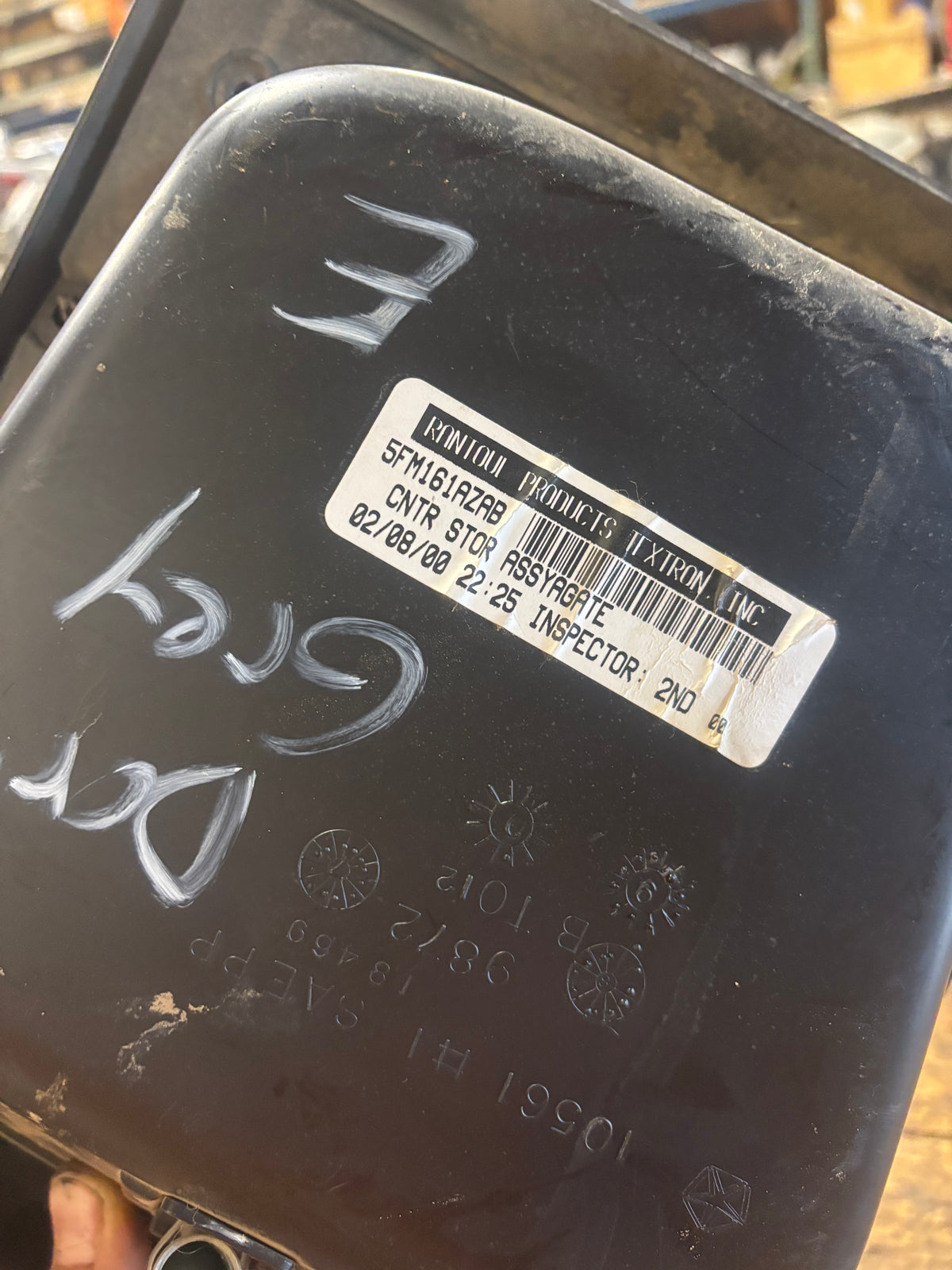 98-'02 Dodge Ram Dark Charcoal Agate Grey Dash Cubby Pocket For Manual Trucks