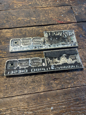 1989 - 1993 DODGE POWER RAM 250 EMBLEMS DECALS FENDER BADGES SET