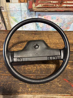 OEM 1990 1991 MINT DODGE RAM 250 350 CUMMINS STEERING WHEEL & HORN PAD CRUISE