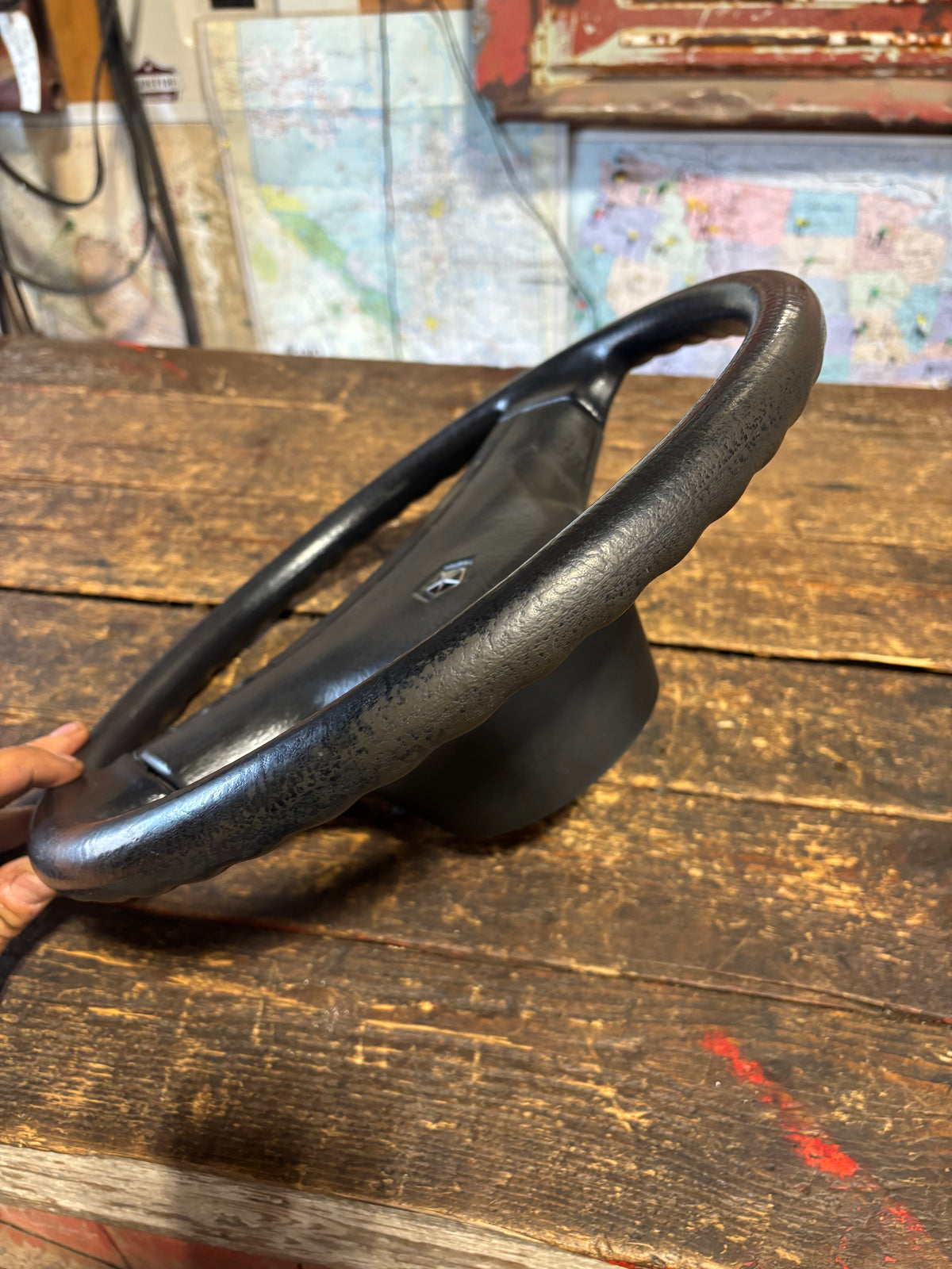 OEM 1990 1991 MINT DODGE RAM 250 350 CUMMINS STEERING WHEEL &amp; HORN PAD CRUISE