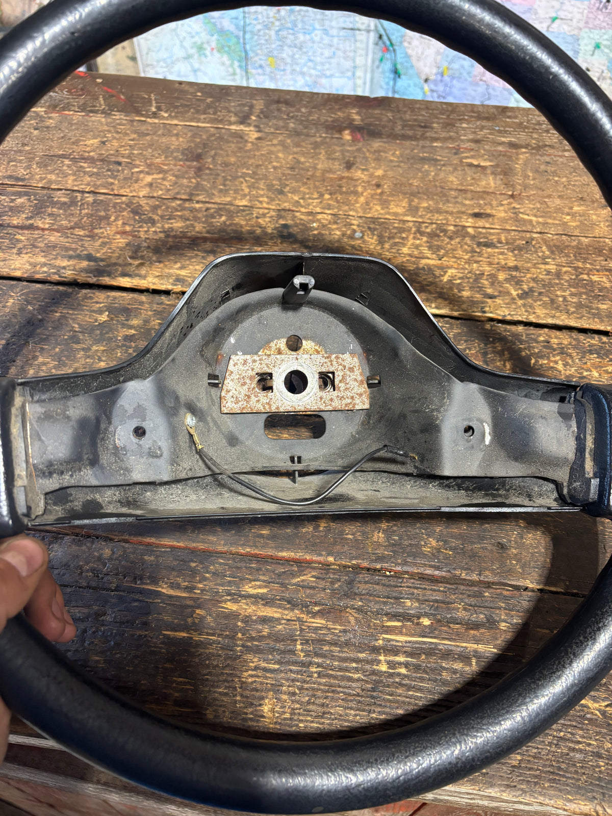 OEM 1990 1991 MINT DODGE RAM 250 350 CUMMINS STEERING WHEEL &amp; HORN PAD CRUISE