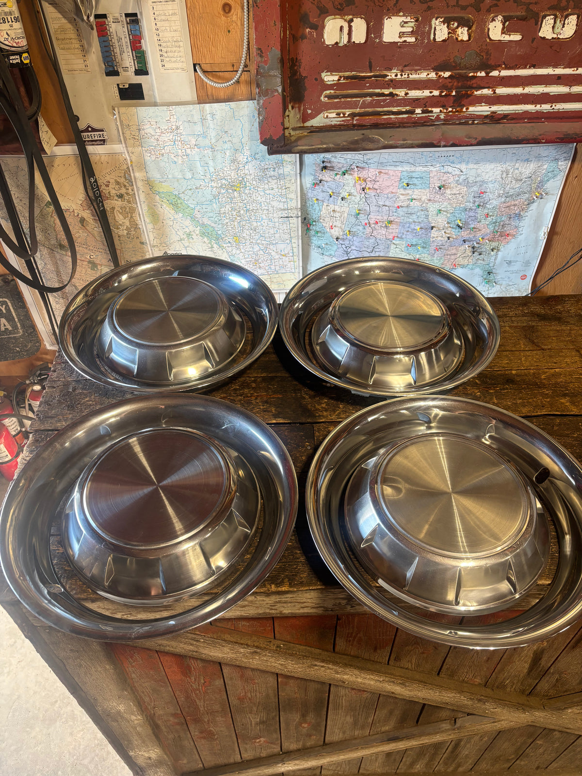 OEM '89-'93 Hub Cap &amp; Ring Set 1st Gen Dodge Ram Cummins