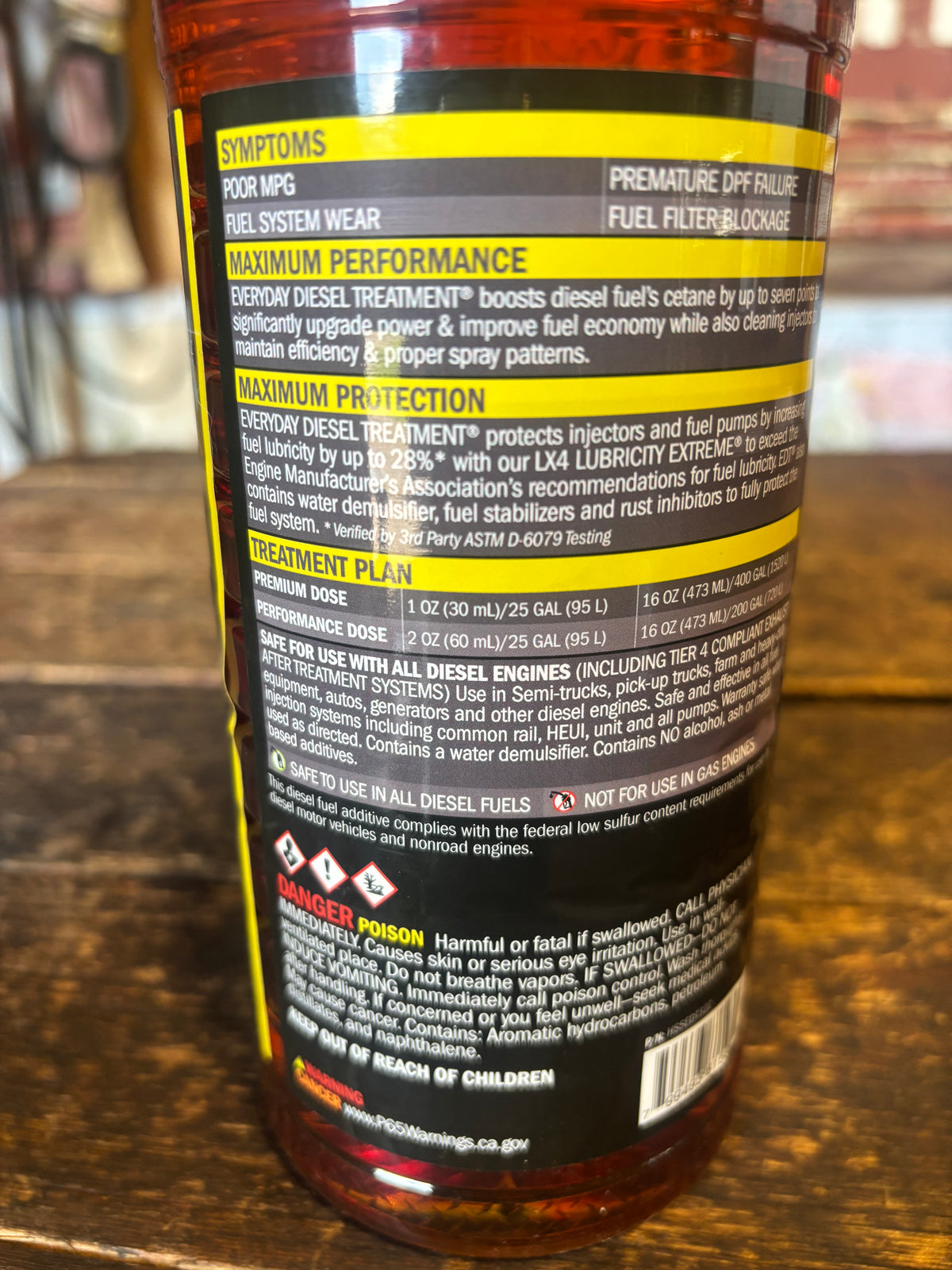 HOT SHOT'S SECRET EVERDAY DIESEL TREATMENT 6 IN 1 FUEL ADDITIVE BOOSTER 32OZ