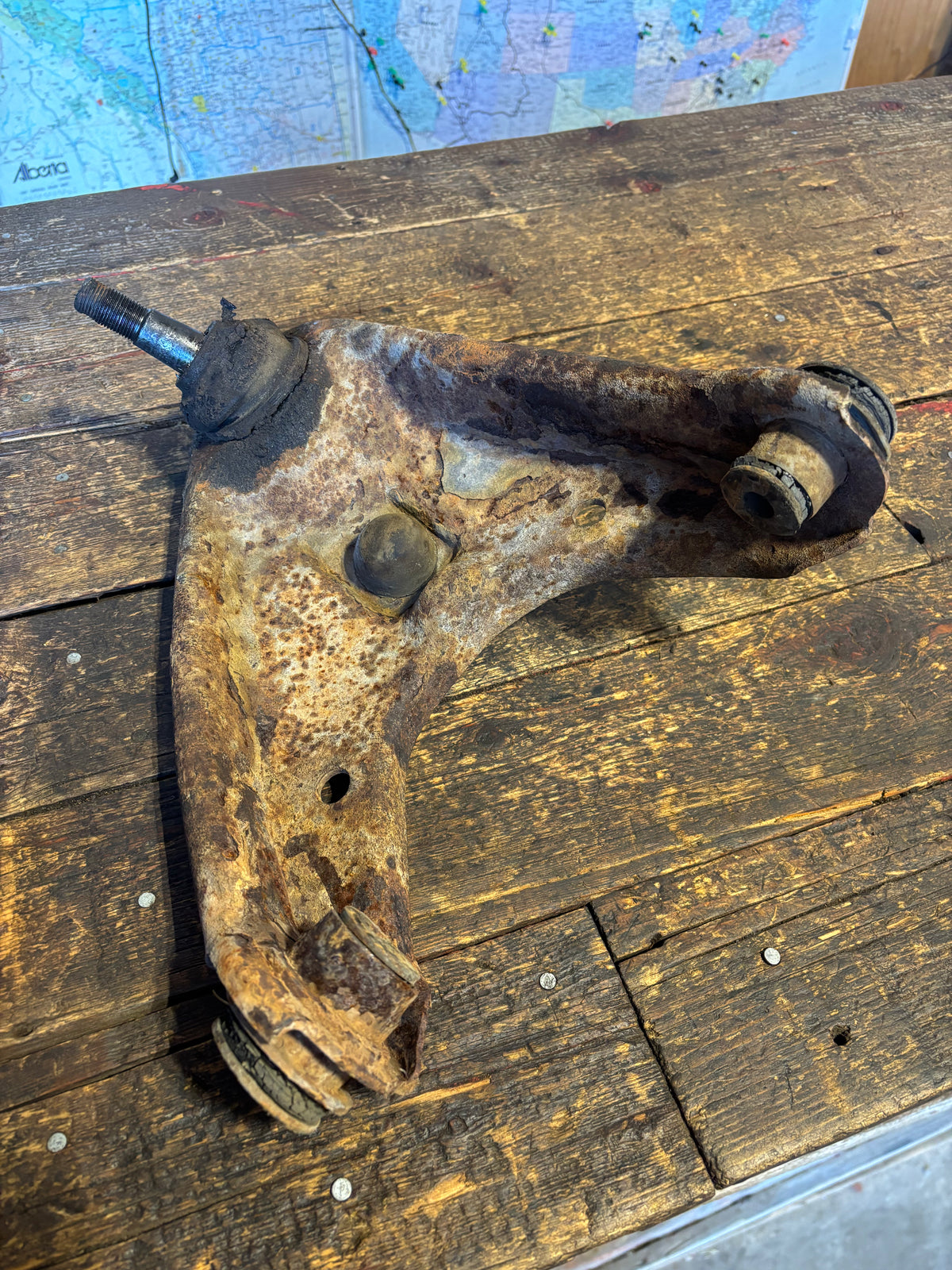 1989-1993 DODGE RAM 250 350 2WD CUMMINS PASSENGER SIDE UPPER CONTROL ARM