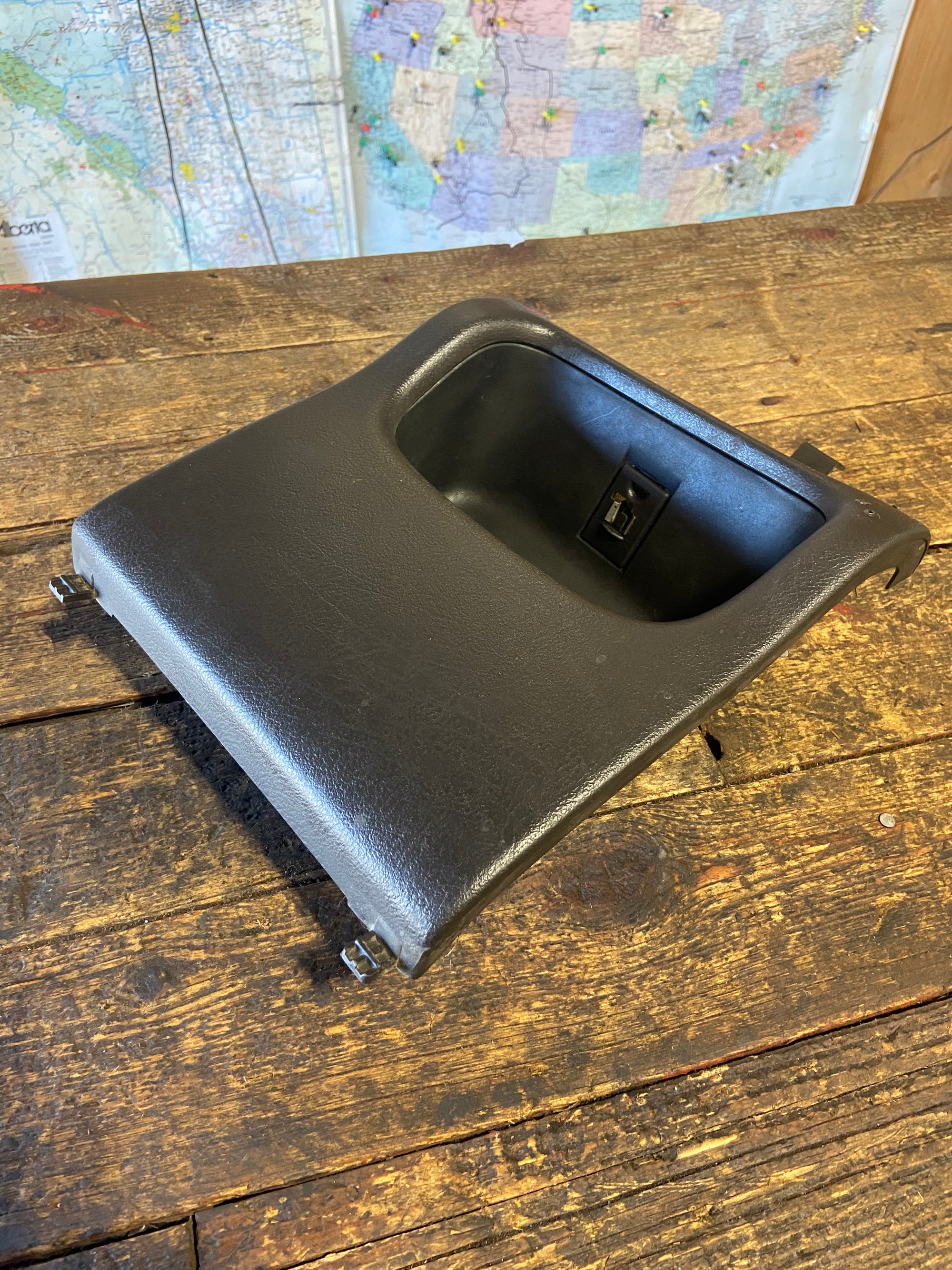 98-'02 Dodge Ram Dark Charcoal Agate Grey Dash Cubby Pocket