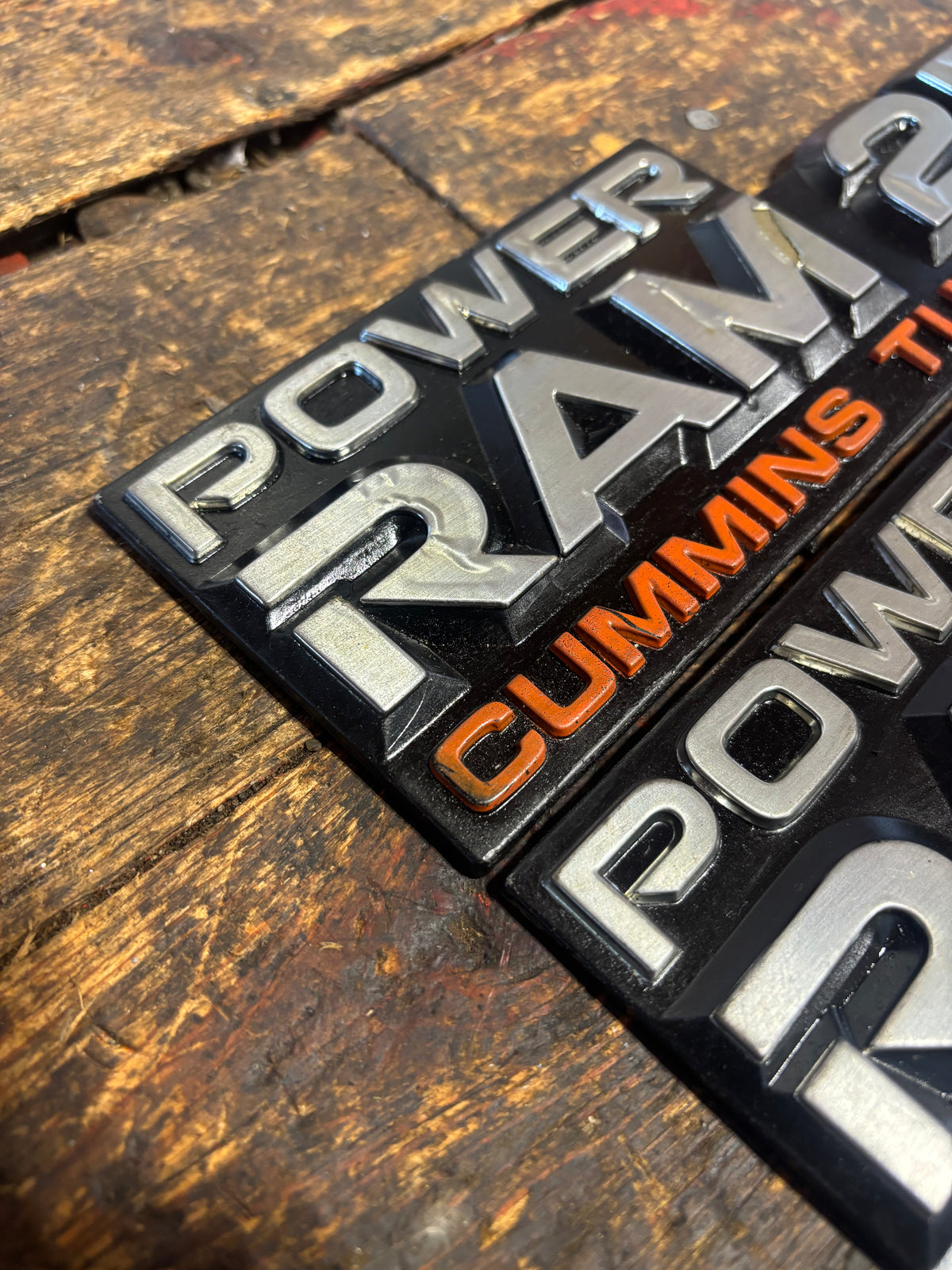 1989 - 1993 DODGE POWER RAM 250 EMBLEMS DECALS FENDER BADGES SET