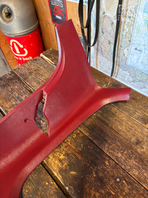 89-'93 Dodge Ram Red Passenger Right Side Corner Seatbelt Trim
