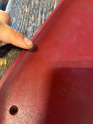 89-'93 Dodge Ram Red Passenger Right Side Kick Cowl Panel