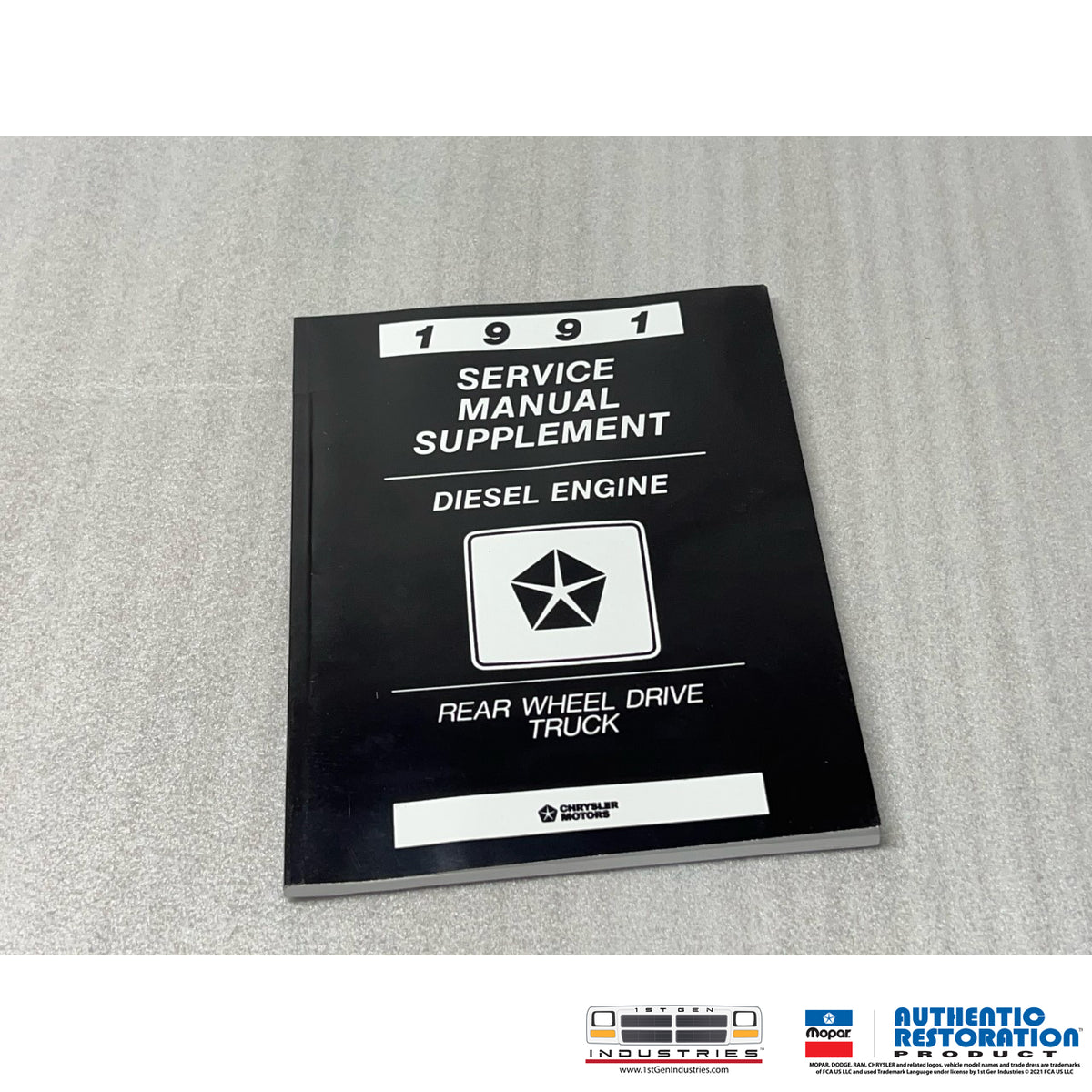 Mopar 1991.5 Intercooled Cummins Diesel Supplement Service Manual