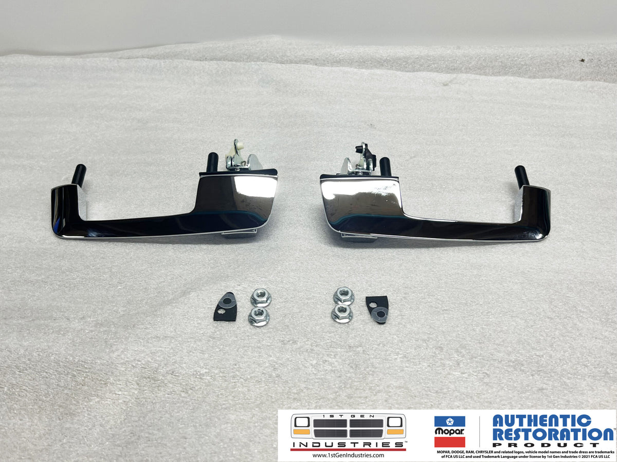 1972-1993 Dodge Truck Door Handle Set – Mopar Authentic Restoration 4217710 and 4217711