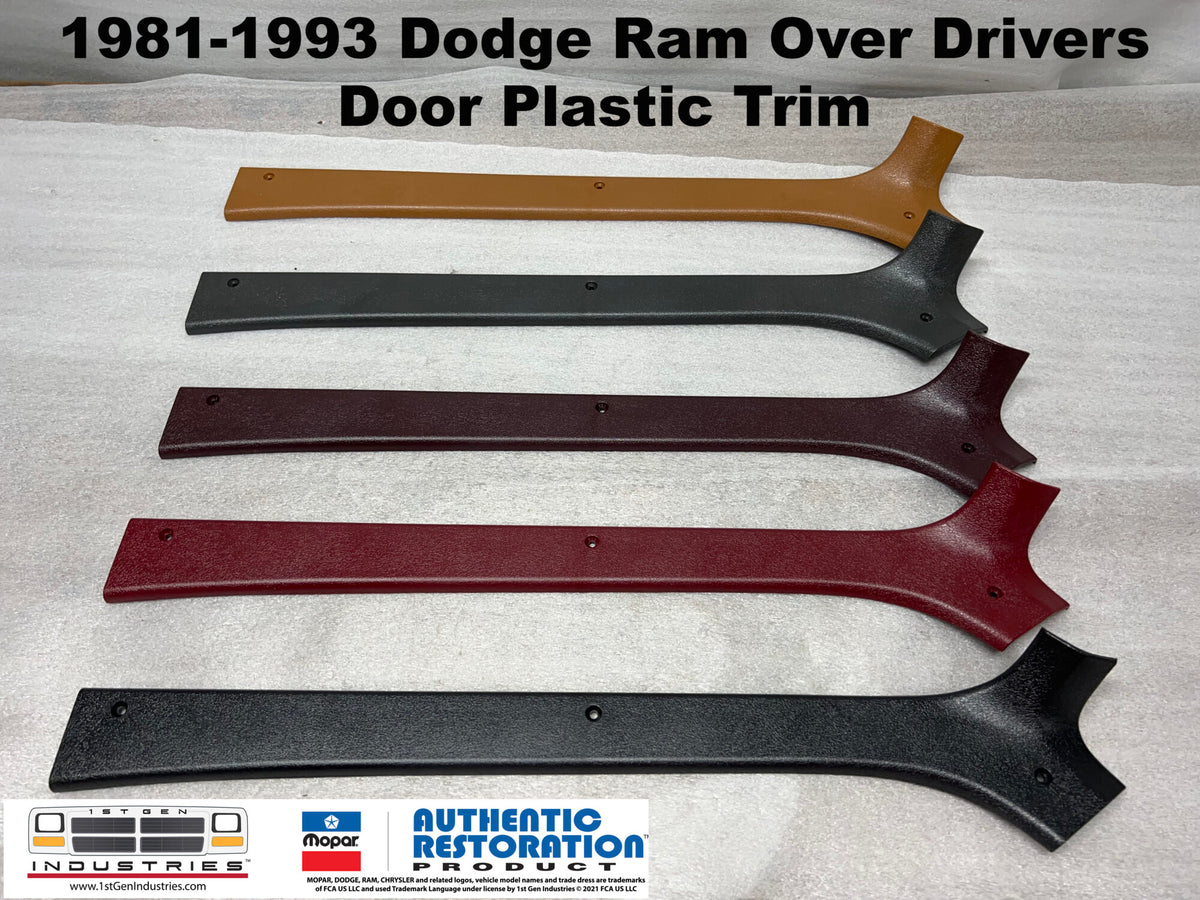 OEM 1ST GEN DODGE RAM Interior Trim – Above Driver Door (LH) Mopar PN #L 585 PICK YOUR COLOR
