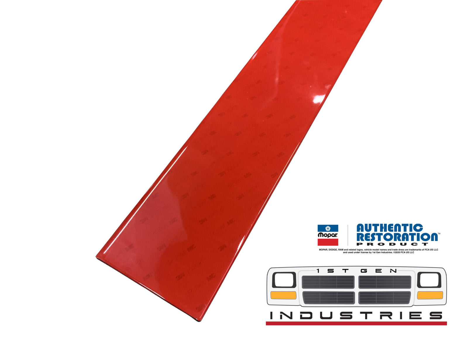 Replacement 1991-1993 Dodge Ram LE Tailgate Panel Red Stripe – Mopar Reproduction