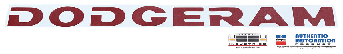 OE REPRODUCTION 81-93 Tailgate Letters – Replacement Decals