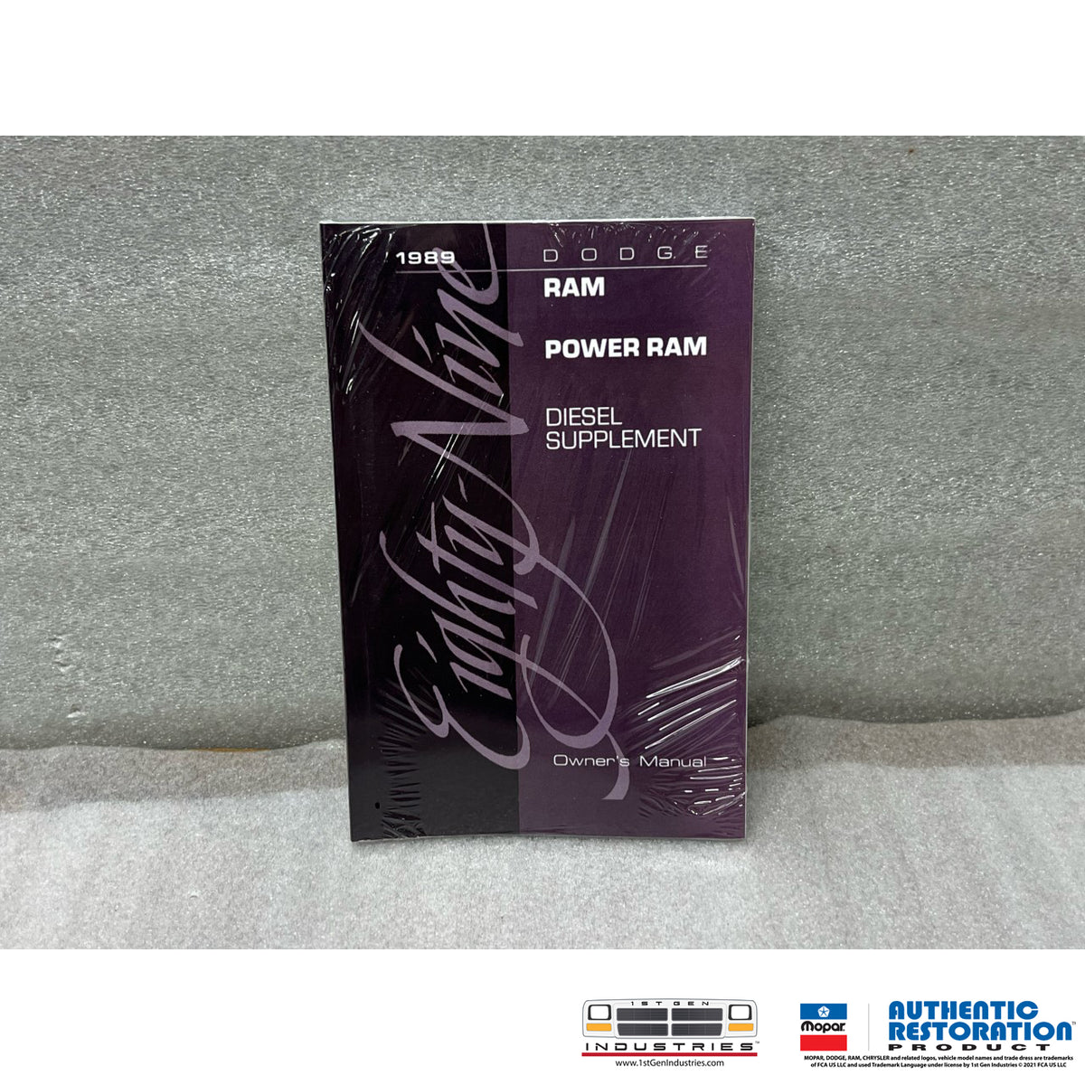 1989 Cummins Diesel Ram Supplement Owner’s Manual – Mopar Authentic Restoration