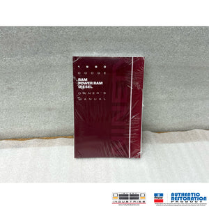 1990 Cummins Diesel Ram Owner’s Manual – Mopar Authentic Reproduction