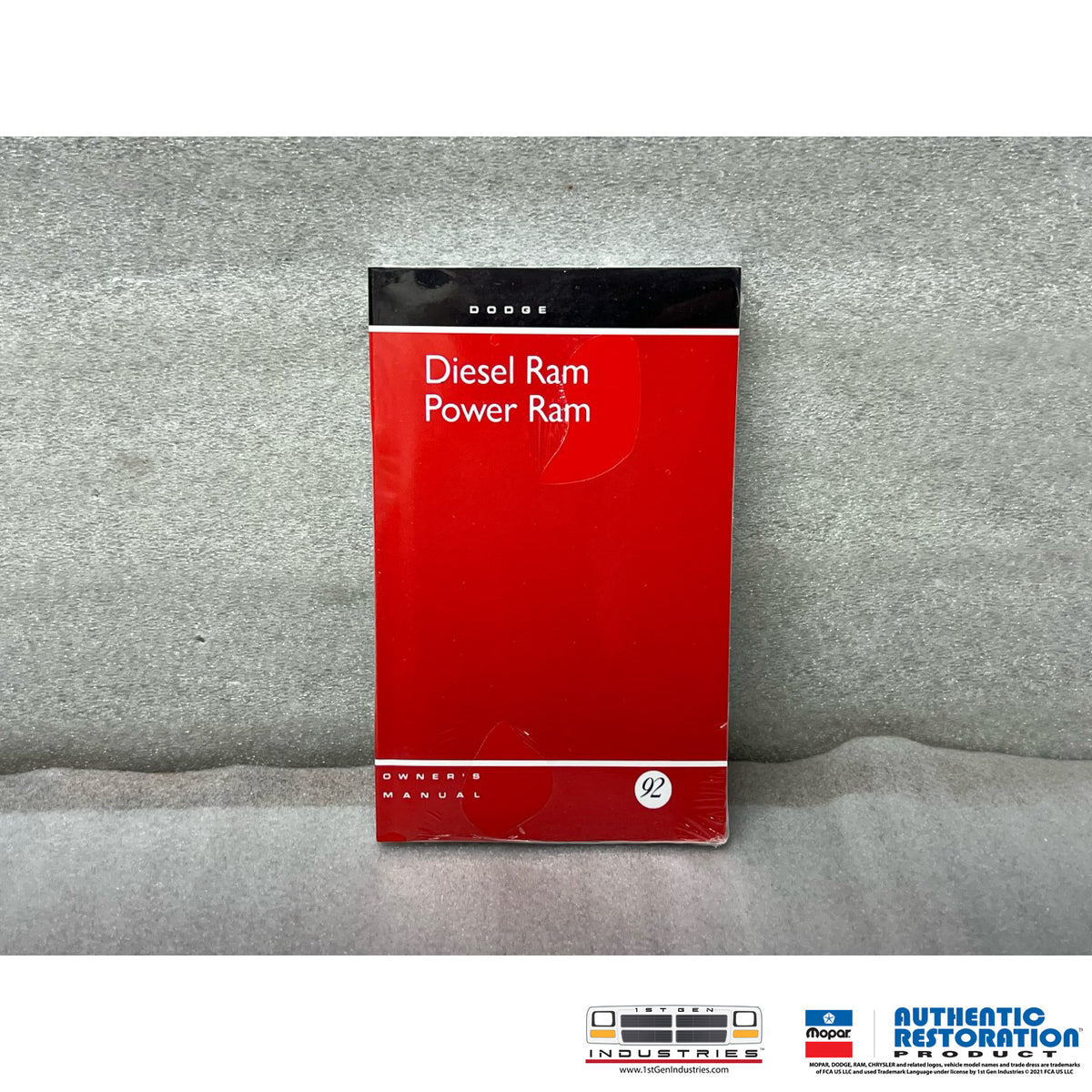 1992 Cummins Diesel Ram Owner’s Manual – Mopar Authentic Reproduction