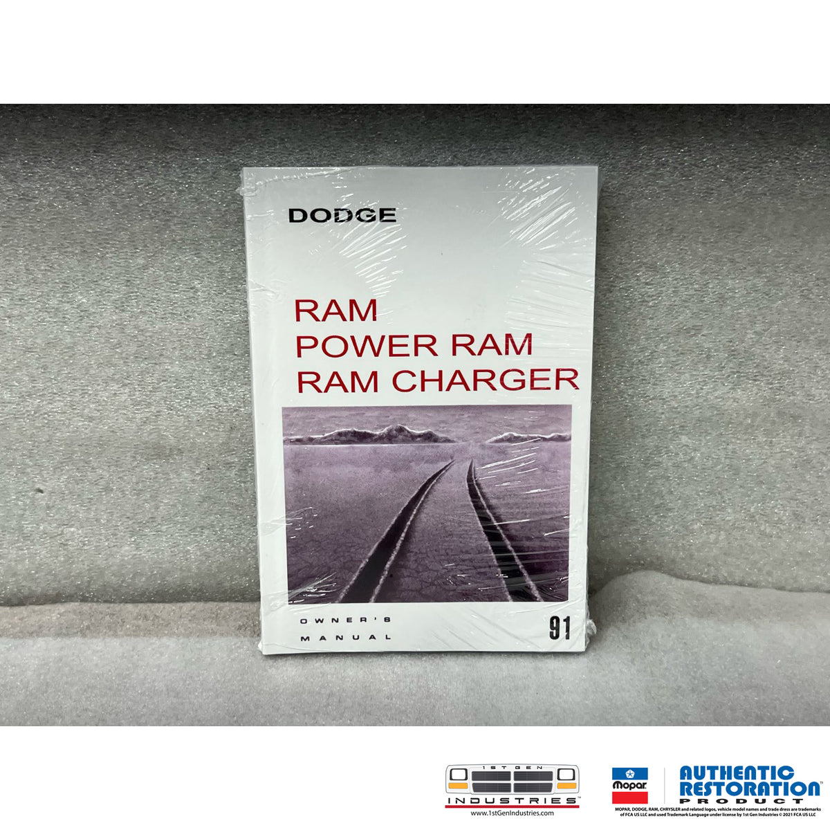 1991 Ram/Ramcharger Gas Engine Owner’s Manual – Mopar Authentic Restoration