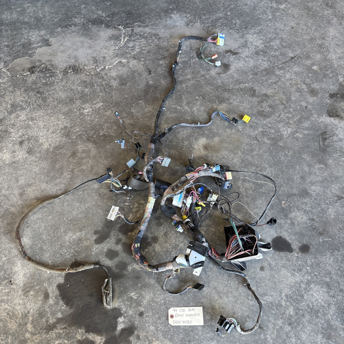 1994 DODGE RAM 2500 3500 CUMMINS DASH WIRING HARNESS AUTO PN 56017030