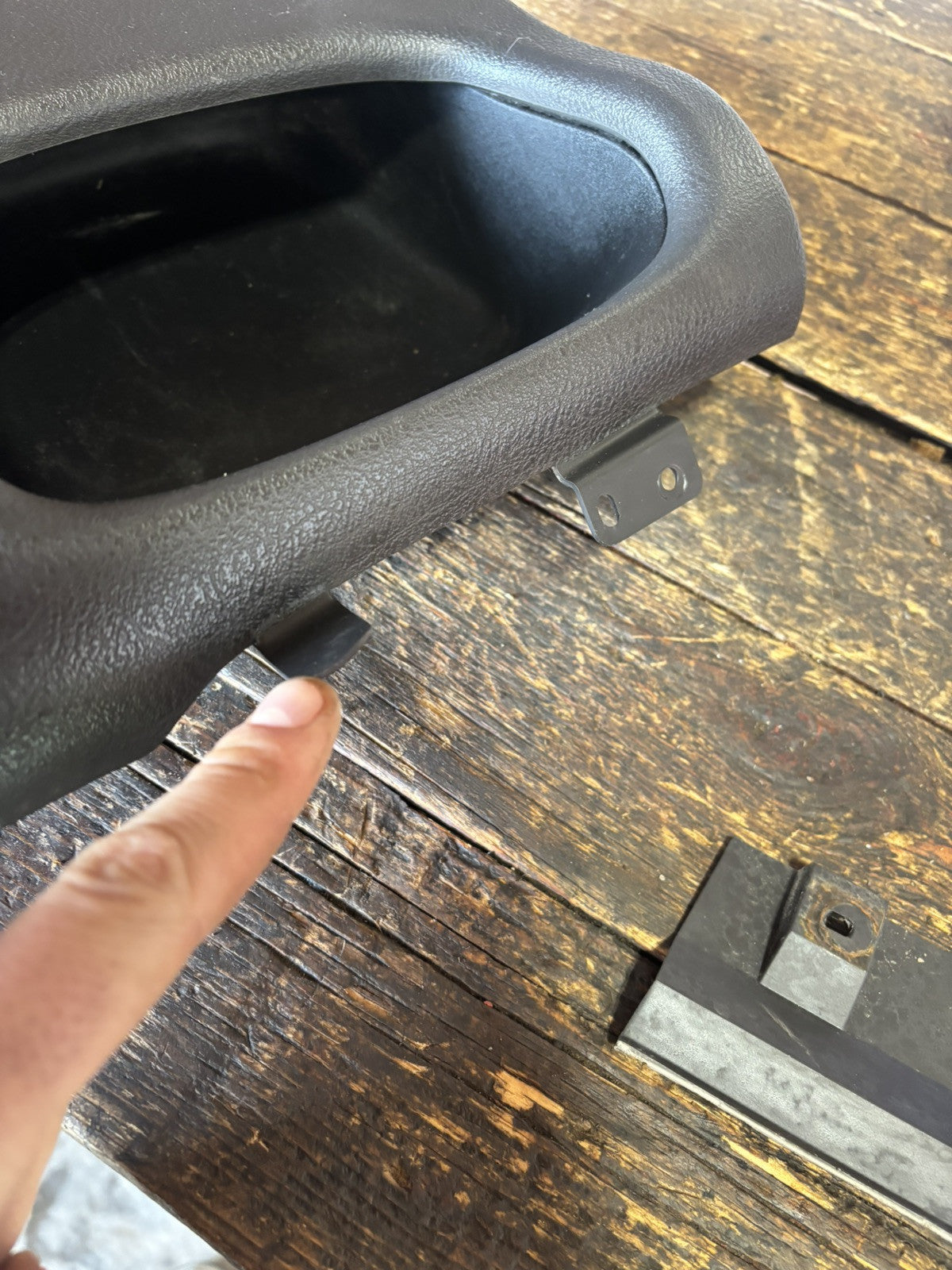 1998-2002 DODGE RAM DARK CHARCOAL AGATE GREY DASH CUBBY POCKET FOR MANUAL TRUCKS