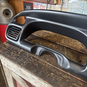1998 DODGE RAM 2500 3500 DASH BEZEL GAUGE CLUSTER RADIO SURROUND NO CRACKS
