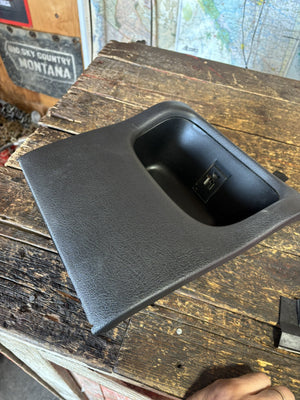 1998-2002 DODGE RAM DARK CHARCOAL AGATE GREY DASH CUBBY POCKET FOR MANUAL TRUCKS