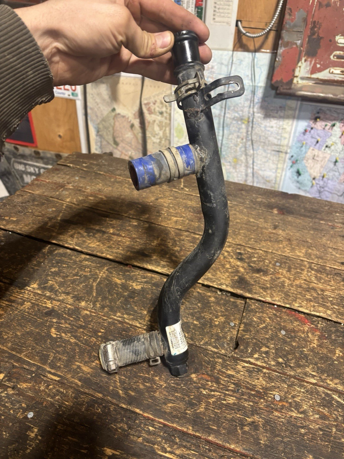 2007 2008 2009 Dodge Cummins 6.7 Egr Cooler Pipe Coolant Tube Outlet 4947470