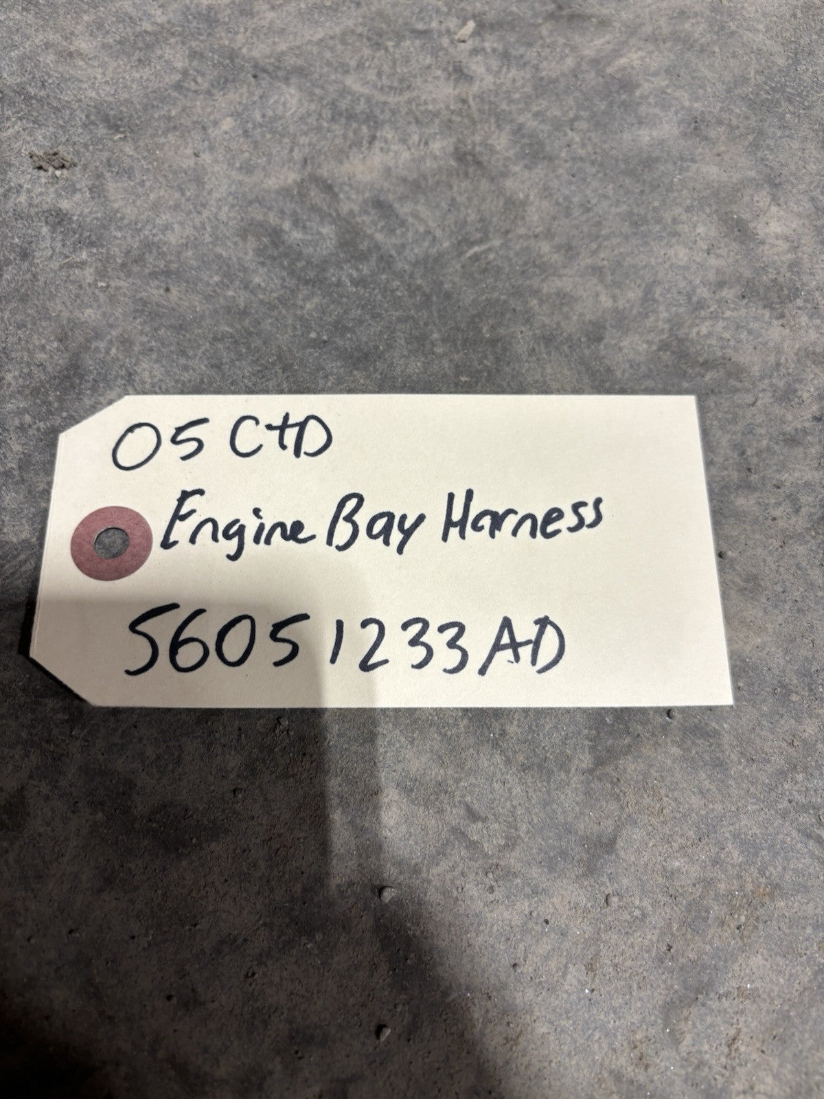 2005 DODGE RAM 2500 3500 CUMMINS ENGINE BAY HARNESS 56051233AD