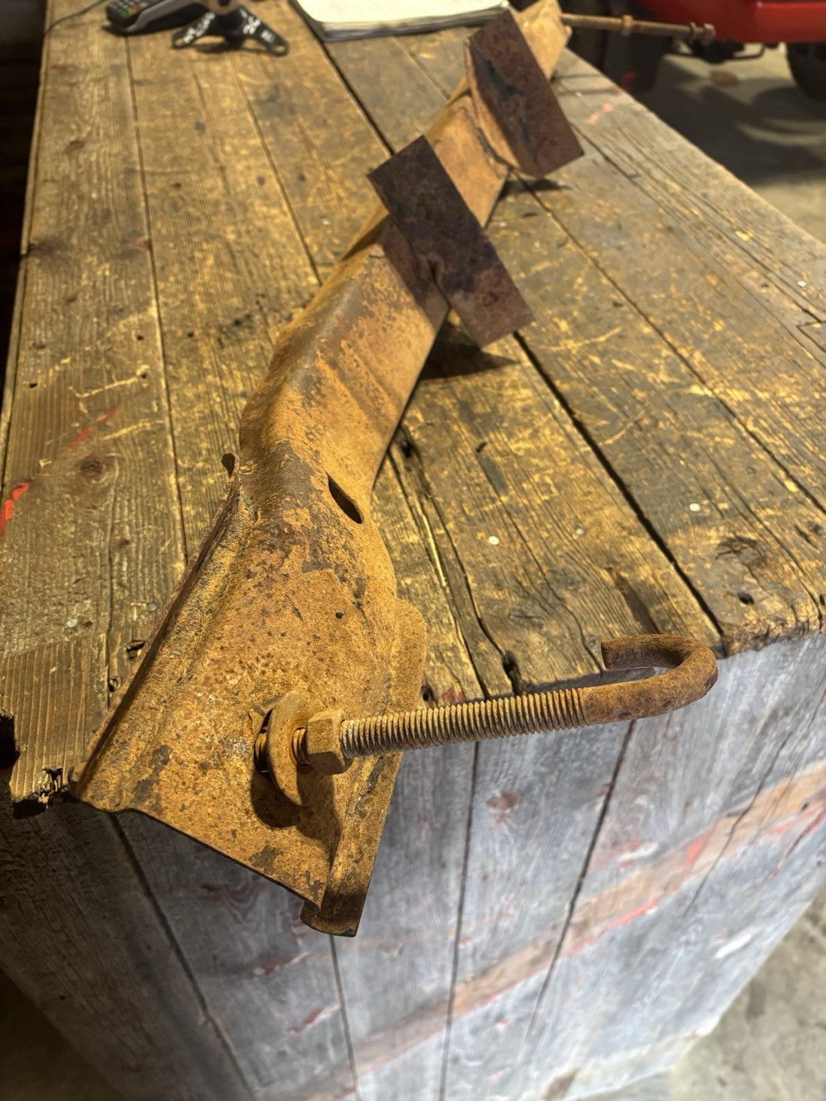 1989 - 1993 1ST GEN DODGE RAM 250 CUMMINS SPARE TIRE HOLDER CARRIER OEM