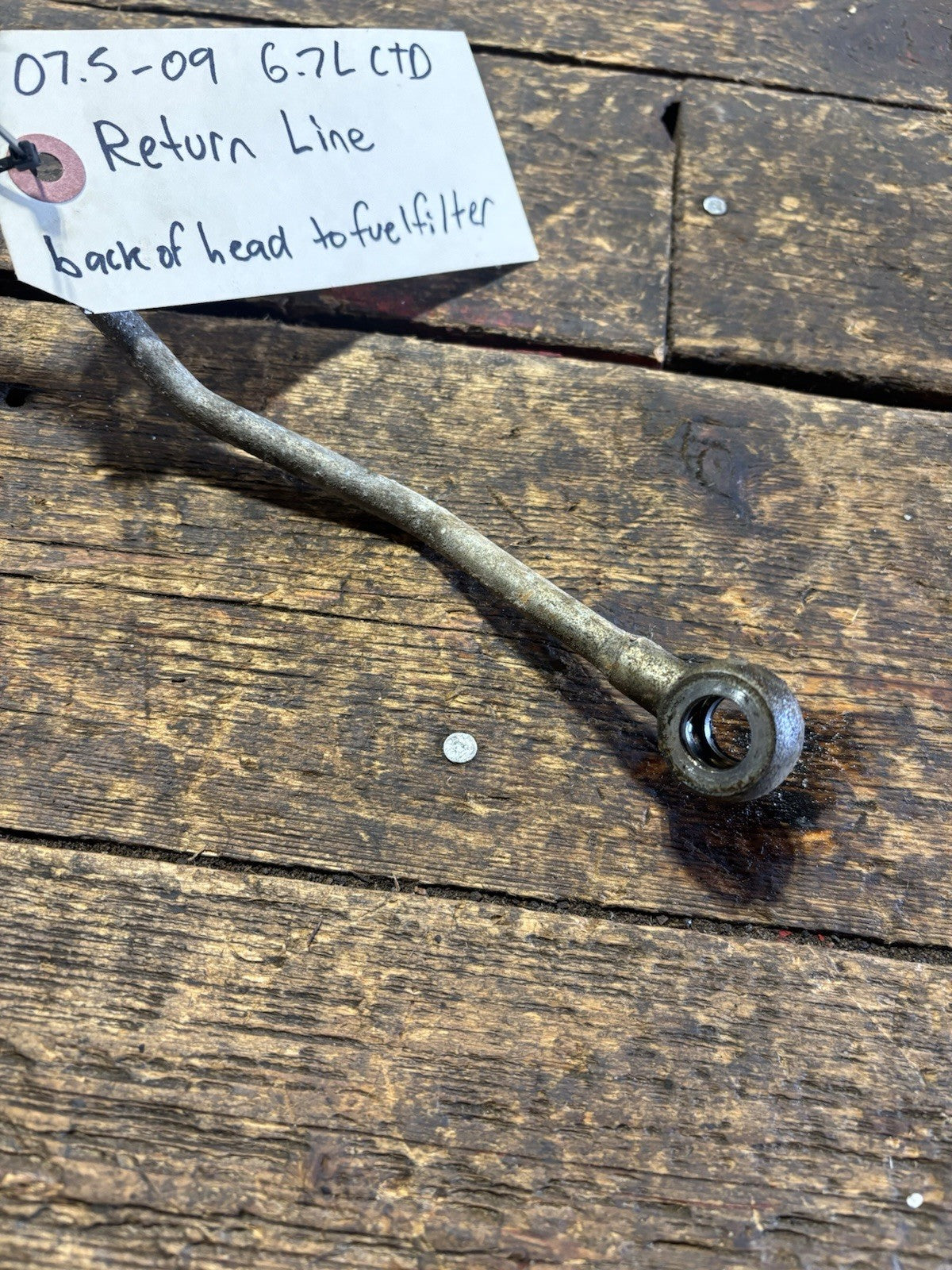 2007 .5 2008 2009 DODGE RAM 2500 3500 6.7L CUMMINS FUEL RETURN LINE 4940367