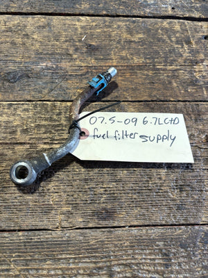 2007 2008 2009 DODGE RAM 2500 3500 6.7L CUMMINS  FUEL FILTER SUPPLY LINE
