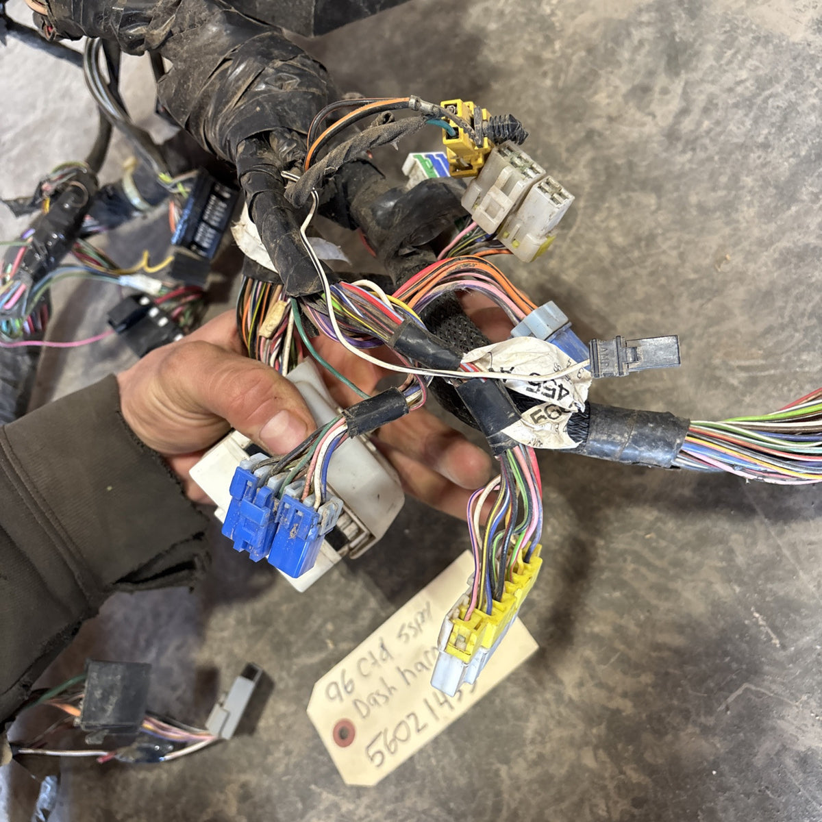 1996 DODGE RAM 2500 3500 CUMMINS MANUAL DASH WIRING HARNESS 56021455