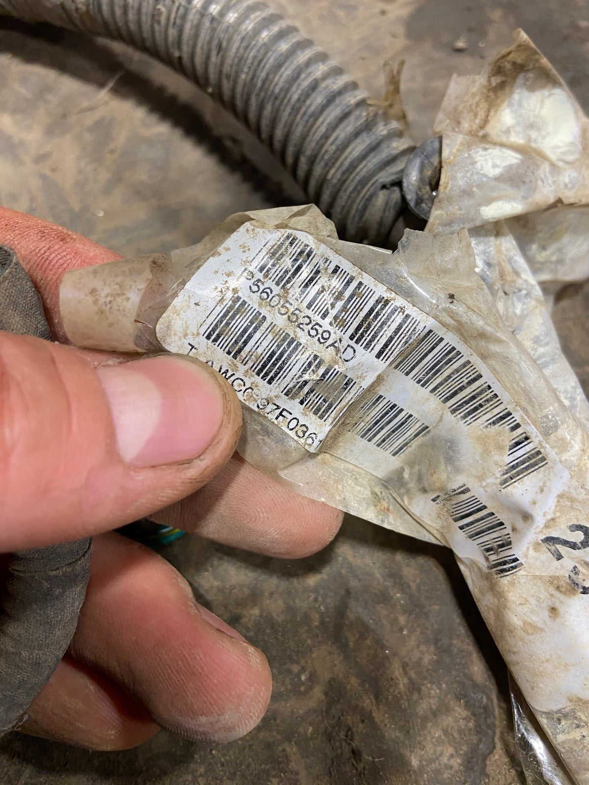 2007 .5 2008 RAM 2500 3500 FRAME CHASSIS WIRING HARNESS 4DOOR LONGBOX 56055267ad