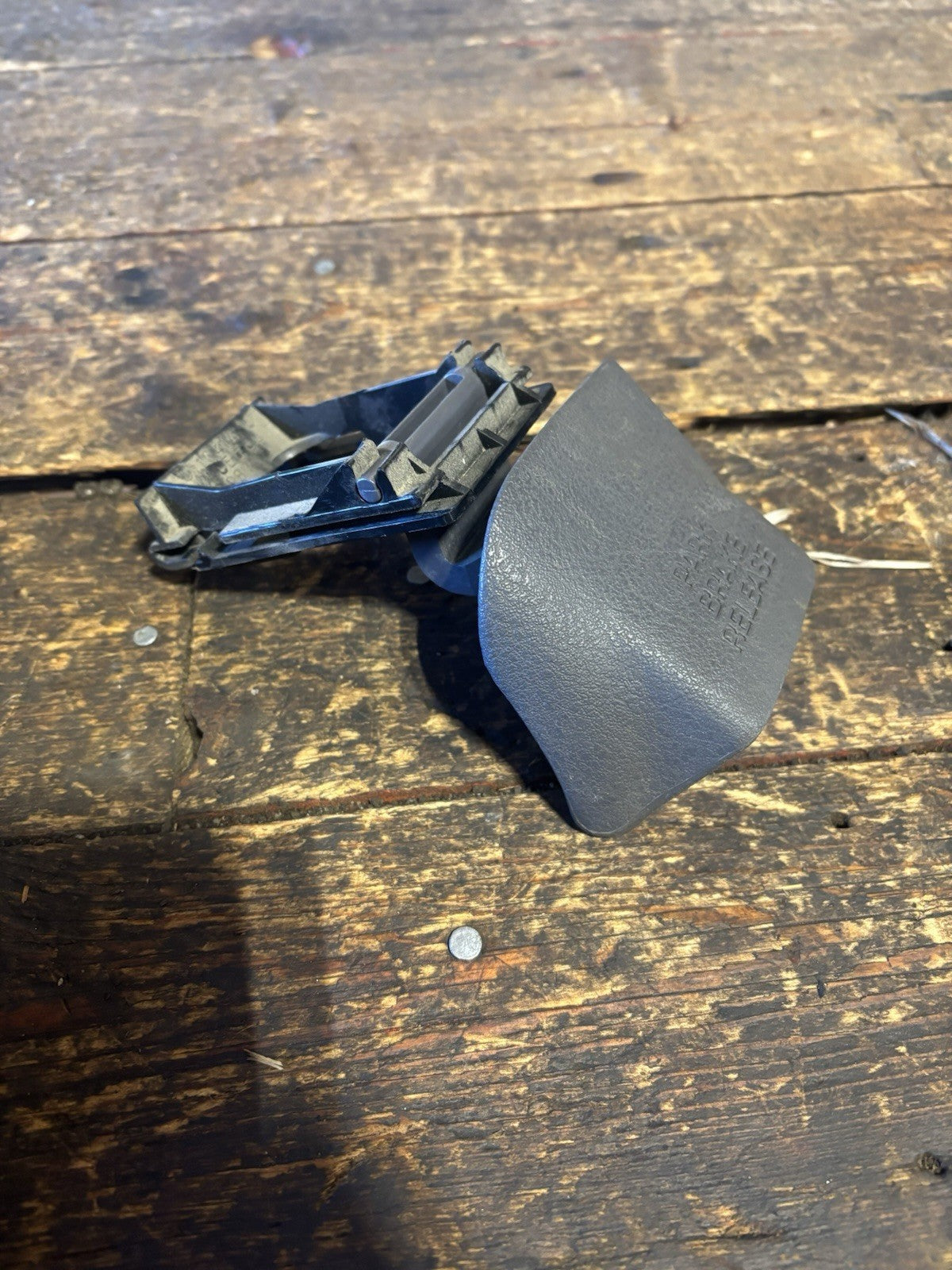 OEM 1998-2002 DODGE RAM 1500/2500/3500 PARK BRAKE RELEASE HANDLE LIGHT MIST GREY