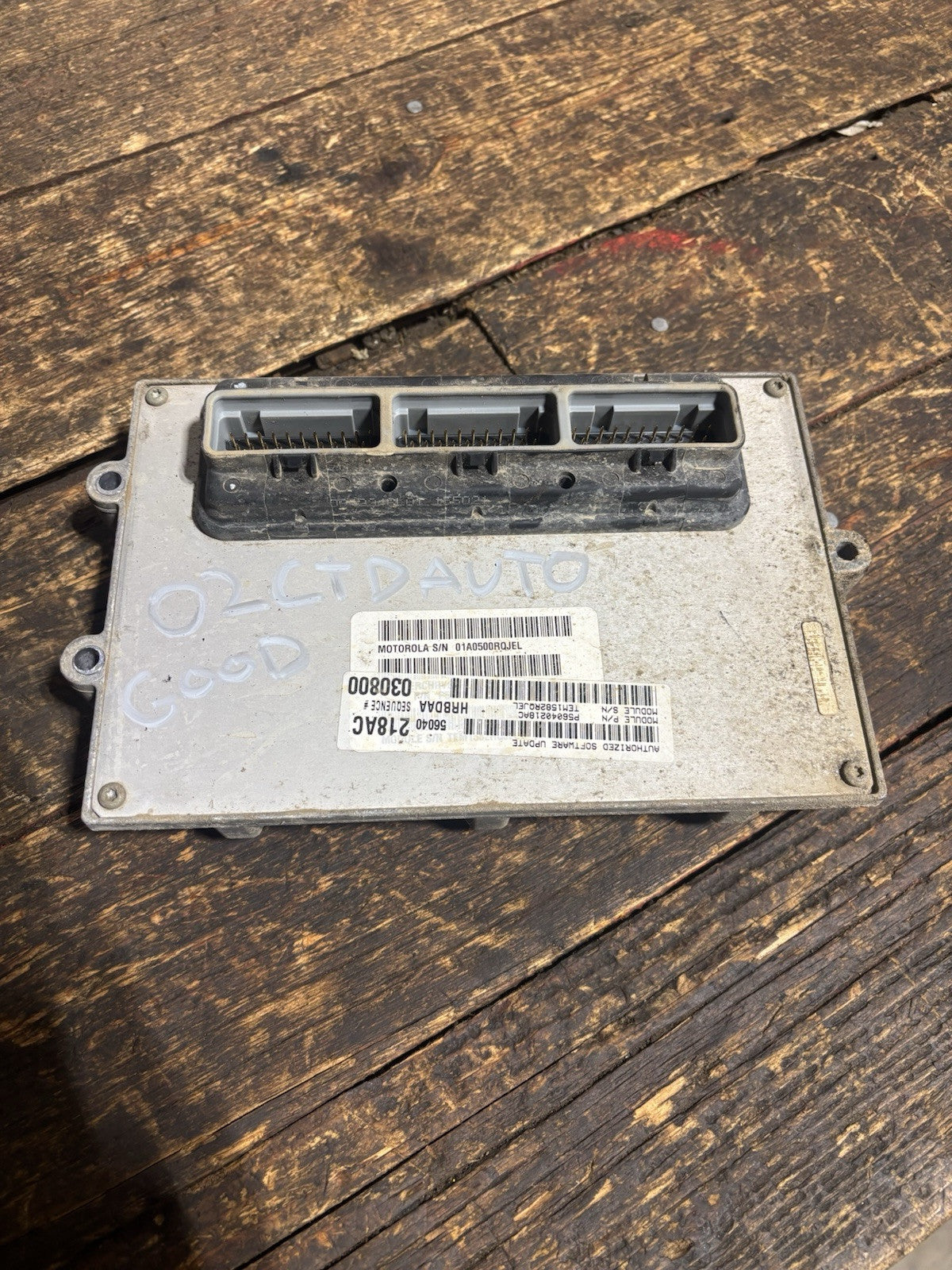 2002 DODGE RAM 2500 3500 24V CUMMINS AUTOMATIC PCM COMPUTER MODULE 56040218AB