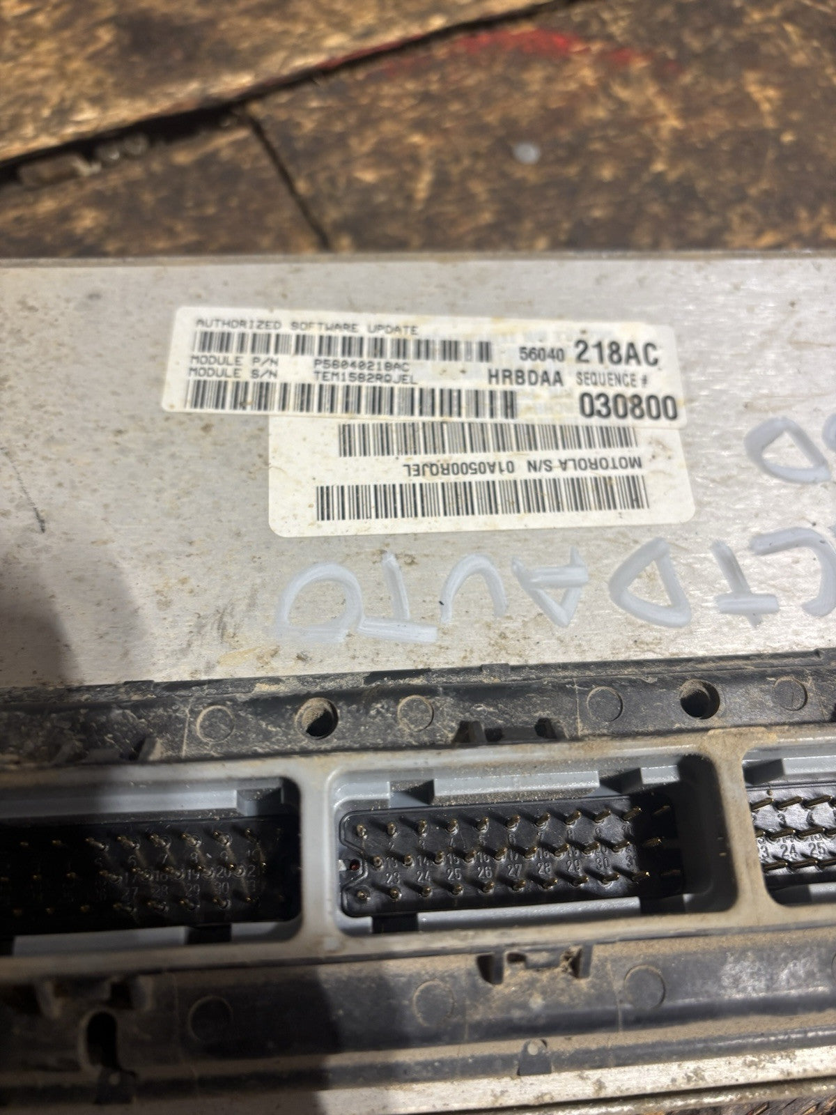 2002 DODGE RAM 2500 3500 24V CUMMINS AUTOMATIC PCM COMPUTER MODULE 56040218AB