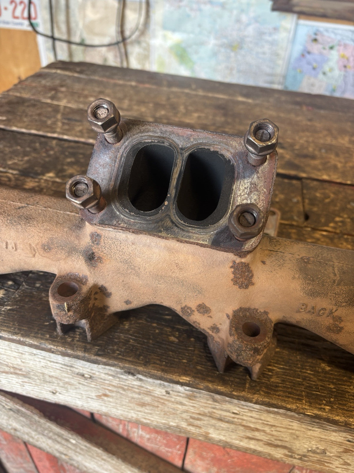 1989 - 1998 DODGE RAM 5.9L 12V CUMMINS OEM EXHAUST MANIFOLD NO CRACKS PN 3911349