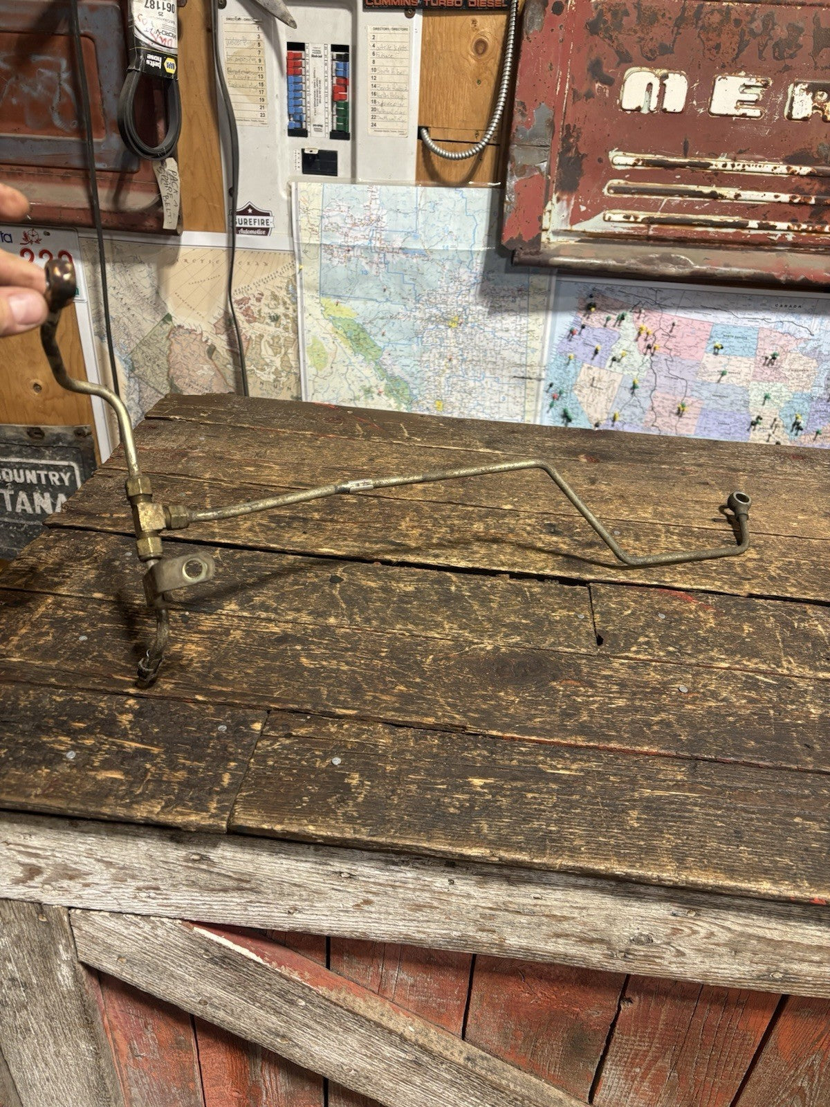 1998 . 5 - 2002 DODGE RAM 24V 5.9L VP44 FUEL RETURN LINE - HEAD 3945707 3942966